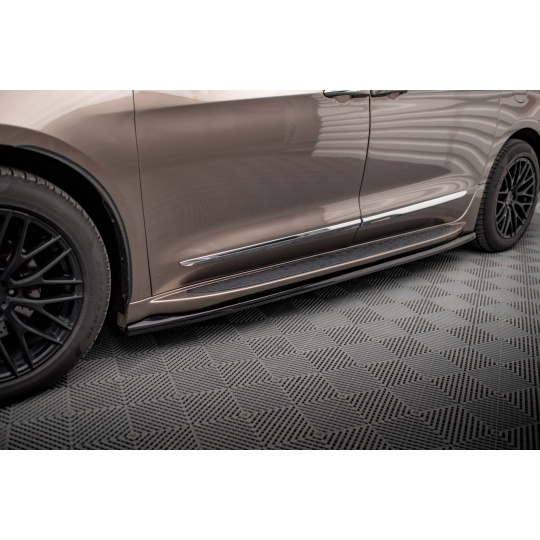 Maxton Design difuzory pod boční prahy pro Chrysler Pacifica Mk2, černý lesklý plast ABS