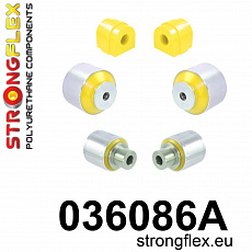 036086A: Strongflex Sada silentbloků předního zavěšení varianta SPORT 036086A: Strongflex Sada silentbloků předního zavěšení varianta SPORT