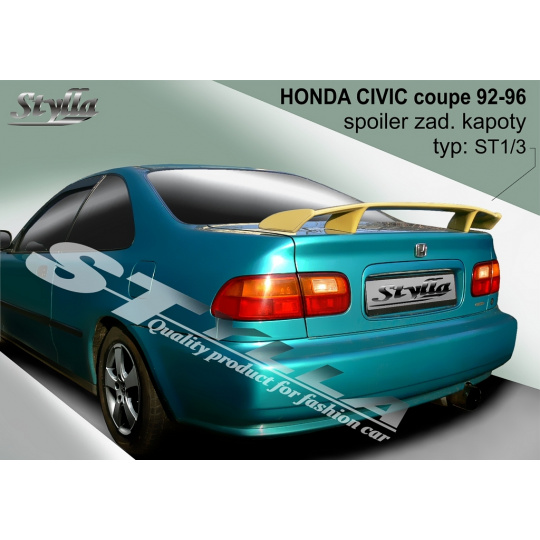 Stylla spoiler zadního víka Honda Civic coupé (1992 - 1996)