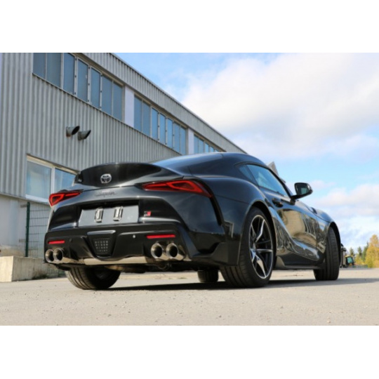 Fox Sportauspuff koncový tlumič výfuku s klapkou s koncovkou 2x100 Typ 25 na obou stranách pro Toyota Supra