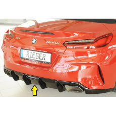 Rieger vložka zadního nárazníku pro BMW Z4 G29, G4Z roadster, plast ABS lakovaný do černé lesklé barvy Rieger vložka zadního nárazníku pro BMW Z4 G29, G4Z roadster, plast ABS lakovaný do černé lesklé barvy