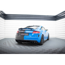 Maxton Design středový spoiler pod zadní nárazník pro Audi TT S 8S, černý lesklý plast ABS
