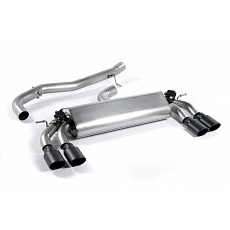 Milltek Sport výfukový systém cat-back GPF Back - bez rezonátoru (hlasitější) pro Audi S3 2.0 TFSI quattro 3-dvéř. 8V.2 (s GPF) 2019-2020, typ koncovek: dvojité černé