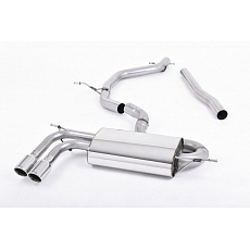 Milltek Sport výfukový systém DPF-Back pro Audi A3 2.0 TDI 170bhp 2WD Sportback DPF 2008-2012, typ koncovek: 80mm GT80 leštěné