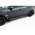 Maxton Design "Street Pro" difuzory pod boční prahy s křidélky pro Subaru Impreza WRX STi Mk3 Facelift, plast ABS bez povrchové úpravy