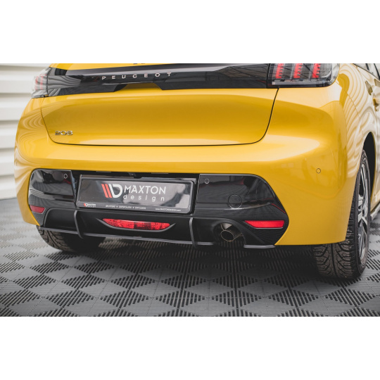 Maxton Design "Racing durability" zadní difuzor pro Peugeot 208 Mk2, plast ABS bez povrchové úpravy