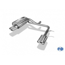 Fox Sportauspuff koncový tlumič výfuku s koncovkou 140x90 Typ 33 na obou stranách pro Volvo XC90  s motorem 2.4 TD, 2.5, 3.0