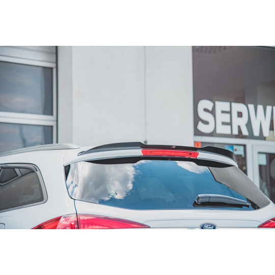 Maxton Design prodloužení spoileru pro Ford Mondeo Mk5 Facelift, černý lesklý plast ABS, kombi