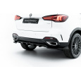 Maxton Design spoiler pod zadní nárazník s žebrováním pro MG HS Mk1 Facelift, černý lesklý plast ABS
