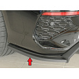 Rieger spoiler pod zadní nárazník na levé straně pro Audi RS3 GY Sportback, plast ABS bez povrchové úpravy