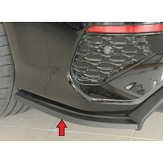 Rieger spoiler pod zadní nárazník na levé straně pro Audi RS3 GY Sportback, plast ABS bez povrchové úpravy