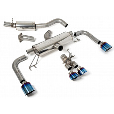 Milltek Sport výfukový systém secondary cat-back 76.2mm / 3" s rezonátorem pro Toyota Corolla GR Corolla 1.6 Turbo 2023-2024, GT koncovky modrý titan Milltek Sport výfukový systém secondary cat-back 76.2mm / 3" s rezonátorem pro Toyota Corolla GR Corolla 1.6 Turbo 2023-2024, GT koncovky modrý titan