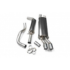 Milltek Sport výfukový systém cat-back s rezonátorem pro Volkswagen Golf Mk4 GTI 1.8T 1998-2004, 80mm GT80 dvojitá leštěná koncovka