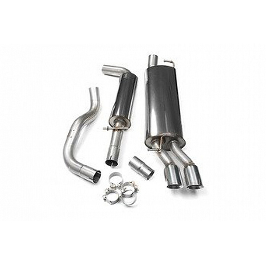 Milltek Sport výfukový systém cat-back s rezonátorem pro Volkswagen Golf Mk4 GTI 1.8T 1998-2004, 80mm GT80 dvojitá leštěná koncovka Milltek Sport výfukový systém cat-back s rezonátorem pro Volkswagen Golf Mk4 GTI 1.8T 1998-2004, 80mm GT80 dvojitá leštěná koncovka
