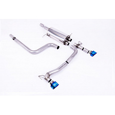 Milltek Sport homologovaný výfuk cat-back GPF Back Maxton Designs Dual Outlet pro Ford Fiesta Mk8 ST 1.5 EcoBoost 200PS (Pre Sept 2020 Models Only) 2018-2020, GT-100 titanově modré koncovky