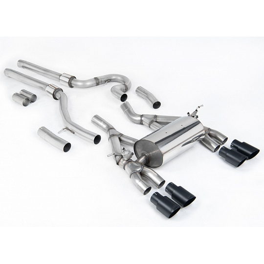 Milltek Sport výfukový systém cat-back Equal Length (nejhlasitější) pro BMW řada 4 F82/83 M4 Coupe/Convertible, M4 Competition Coupe (bez OPF) 2014-2018, černé koncovky Milltek Sport výfukový systém cat-back Equal Length (nejhlasitější) pro BMW řada 4 F82/83 M4 Coupe/Convertible, M4 Competition Coupe (bez OPF) 2014-2018, černé koncovky