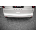 Maxton Design středový spoiler pod zadní nárazník pro Volkswagen Caddy Mk5, černý lesklý plast ABS