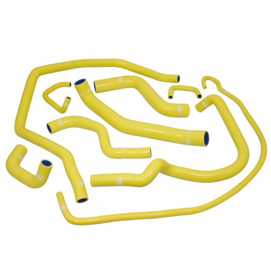 Samco Sport 9-dílná sada silikonových hadic pro vedení chladicí kapaliny pro Ford Fiesta Mk6 2001 - 10/2005 1.4l/1.6l 16v, barva: modrá