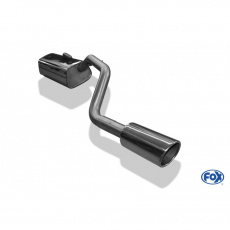 Fox Sportauspuff koncový tlumič výfuku s koncovkou 1x100 Typ 16 pro Mazda 3 BL s motorem 1.6