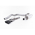 Milltek Sport výfukový systém cat-back s rezonátorem (tišší) pro Seat Leon FR 1.4 TSI SC a 5-dvéř. 2013-2018, GT-80 černé koncovky