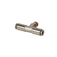VIAIR fitinka T-kus s jedním závitovým výstupem 1/4" samec a dvěma výstupy na hadičku 1/4"
