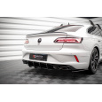 Maxton Design "Street Pro" difuzor zadního nárazníku pro Volkswagen Arteon R, plast ABS bez povrchové úpravy, s červenou linkou