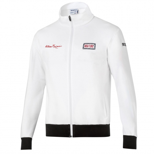 Sparco mikina TARGA FLORIO #AM3 Arturo Merzario, barva: bílá, velikost: XXL