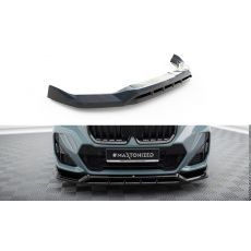 Maxton Design spoiler pod přední nárazník pro BMW X1 U11 M-Pack, černý lesklý plast ABS