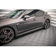 Maxton Design difuzory pod boční prahy ver.2 pro Porsche Panamera 970 Diesel, 970 Standard, 970 Turbo, černý lesklý plast ABS
