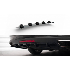 Maxton Design vložka zadního nárazníku pro Mercedes CLS C 218/Standard, černý lesklý plast ABS