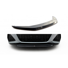 Maxton Design spoiler pod přední nárazník ver.3 pro Audi RS6 C8, černý lesklý plast ABS