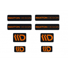 Maxton Design sada 3D samolepek 8 ks, barva: černá / oranžová