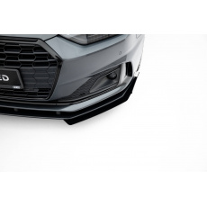 Maxton Design rohové spoilery pod přední nárazník pro Audi A5 F5 Facelift, plast ABS bez povrchové úpravy, Coupe/Sportback