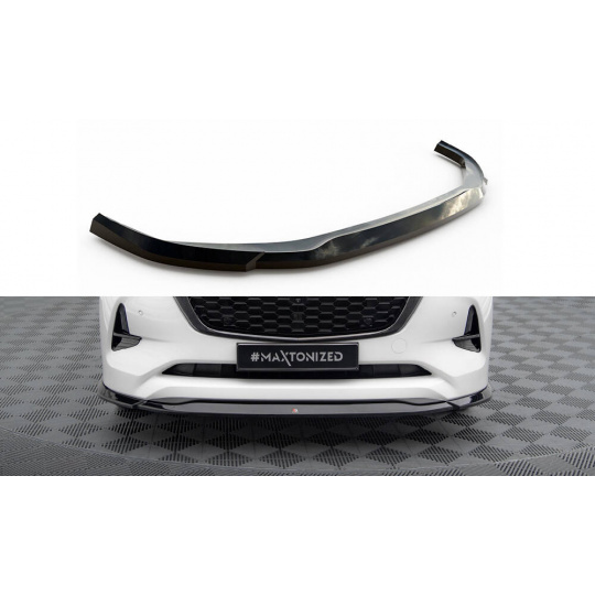 Maxton Design spoiler pod přední nárazník ver.2 pro Mazda CX-60 Mk1, černý lesklý plast ABS