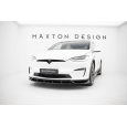 Maxton Design spoiler pod přední nárazník ver.3 pro Tesla Model X Mk1 Facelift, černý lesklý plast ABS