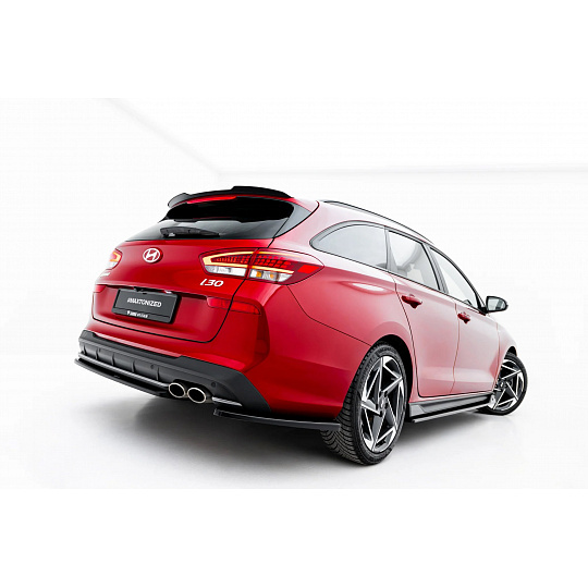 Maxton Design boční difuzory pod zadní nárazník ver.1 pro Hyundai i30 N-Line MK3 Facelift, černý lesklý plast ABS Maxton Design boční difuzory pod zadní nárazník ver.1 pro Hyundai i30 N-Line MK3 Facelift, černý lesklý plast ABS