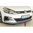 Rieger lipa pod přední nárazník pouze pro GTI / GTD / GTE pro Volkswagen Golf 7 GTD, GTE, GTI 3-dvéř., 5-dvéř. po faceliftu, 02/17-, plast ABS lakovaný do černé lesklé barvy