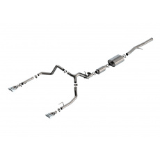 Borla Cat-Back výfukový systém "S-Type" pro Chevrolet Silverado 1500 6.2L V8, automat, 2WD/4WD, EC s SB (6'7") 147.4" WB/ CC s SB (5'10") 147.4" WB, r.v. 2024, chromové koncovky