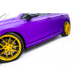 Maxton Design "Street Pro" difuzory pod boční prahy pro Volkswagen Golf R Mk8, plast ABS bez povrchové úpravy, s červenou linkou