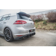 Maxton Design "Racing durability" zadní difuzor ver.2 pro Volkswagen Golf GTI Mk7, plast ABS bez povrchové úpravy, s červenou linkou