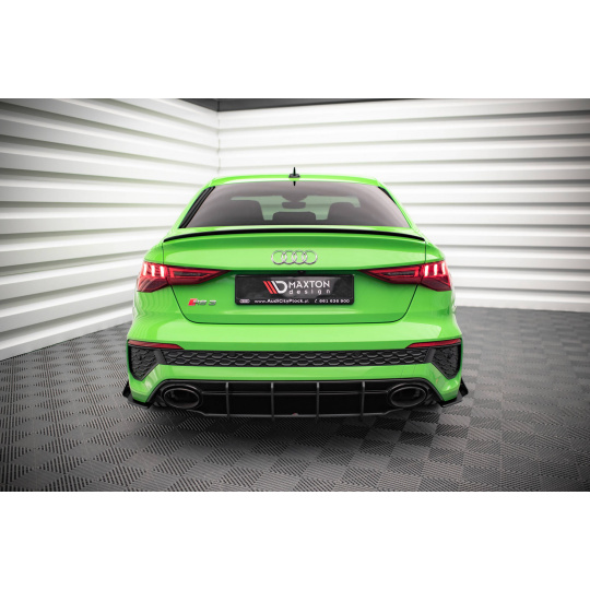 Maxton Design "Street Pro" difuzor zadního nárazníku pro Audi RS3 8Y, plast ABS bez povrchové úpravy, Sedan