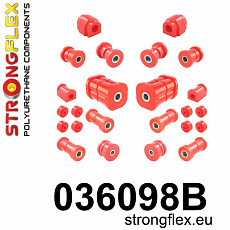 036098B: Strongflex Kompletní sada polyuretanových silentbloků pro zavěšení 036098B: Strongflex Kompletní sada polyuretanových silentbloků pro zavěšení