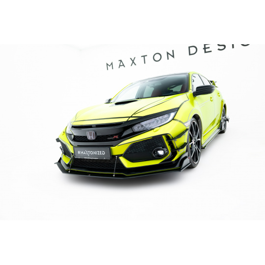 Maxton Design "Racing durability" spoiler pod přední nárazník pro Honda Civic Mk10 Type-S/R, plast ABS bez povrchové úpravy Maxton Design "Racing durability" spoiler pod přední nárazník pro Honda Civic Mk10 Type-S/R, plast ABS bez povrchové úpravy