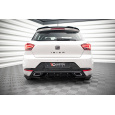 Maxton Design vložka zadního nárazníku pro Seat Ibiza Mk5, černý lesklý plast ABS
