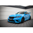 Maxton Design rohové spoilery pod přední nárazník pro BMW M2 F87, černý lesklý plast ABS, Competition