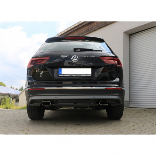 Fox Sportauspuff koncový tlumič výfuku s koncovkou 145x65 Typ 59 na obou stranách pro Volkswagen Tiguan II Benzin 2015- s motorem 2.0