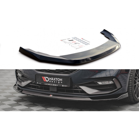 Maxton Design spoiler pod přední nárazník ver.3 pro Seat Leon FR Mk4, černý lesklý plast ABS