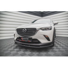 Maxton Design spoiler pod přední nárazník pro Mazda Cx-3 MK1, černý lesklý plast ABS