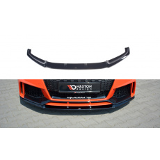 Maxton Design spoiler pod přední nárazník ver.2 pro Audi TT RS 8S, černý lesklý plast ABS