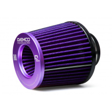 Raemco univerzální vzduchový filtr o délce 130 mm se vstupem 77 mm s možností redukce na 70 nebo 63 mm, barva fialová